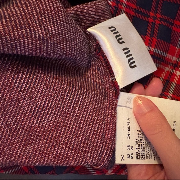 Miu Miu Plaid mini dress - Picture 6 of 6